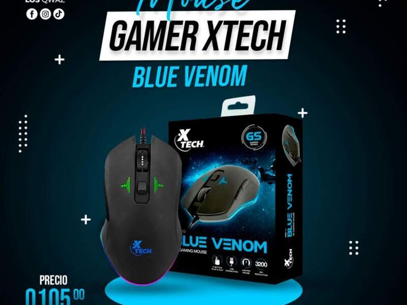 Mouse XTECH Blue Venom Guatemala
