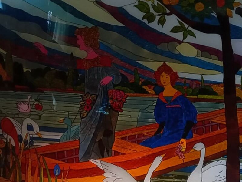 Vitral Puntura Lago Guatemala 