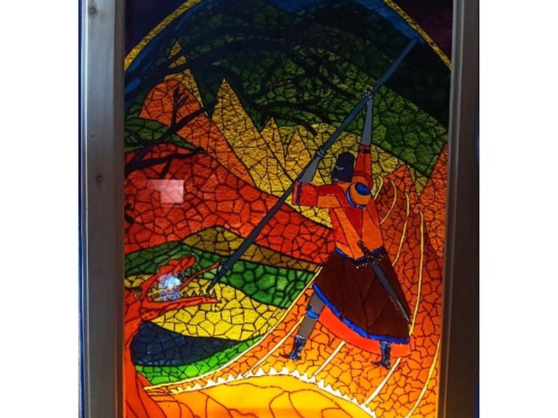Vitral Dragón Guatemala 