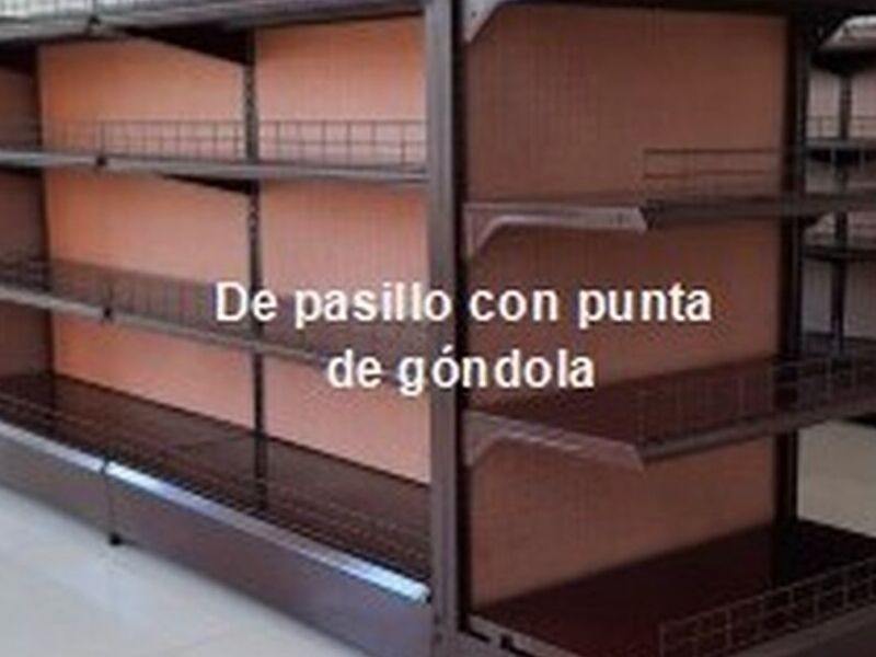 GONDOLA PASILLO CON PUNTA CAFE GUATEMALA