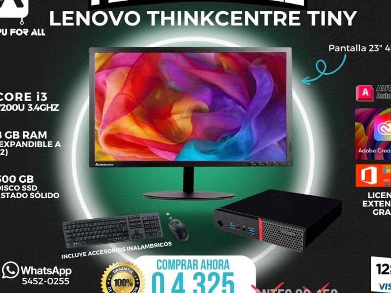 Computadora Levono ThinkCentre Guatemala