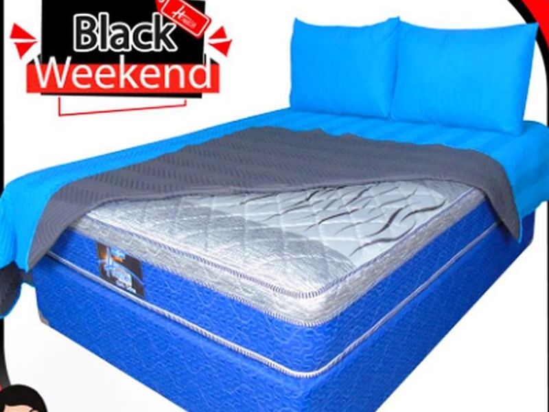 Cama moderna azul Mixco 