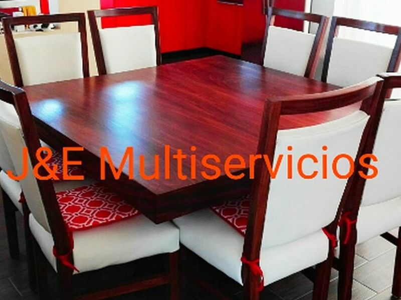 Comedor blanco Madera Guatemala