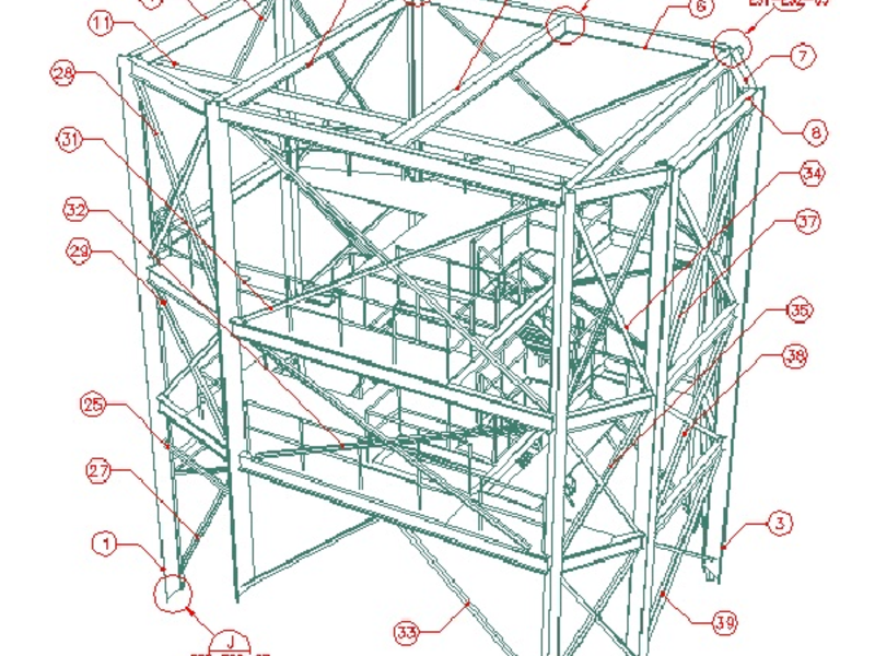 dibujo estructural Guatemala