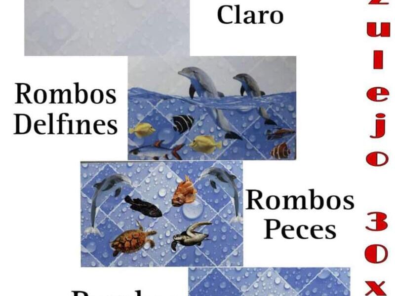 Azulejo rombos peces 