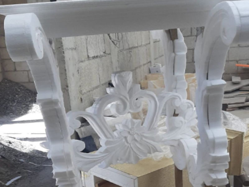Decoración soporte blanco