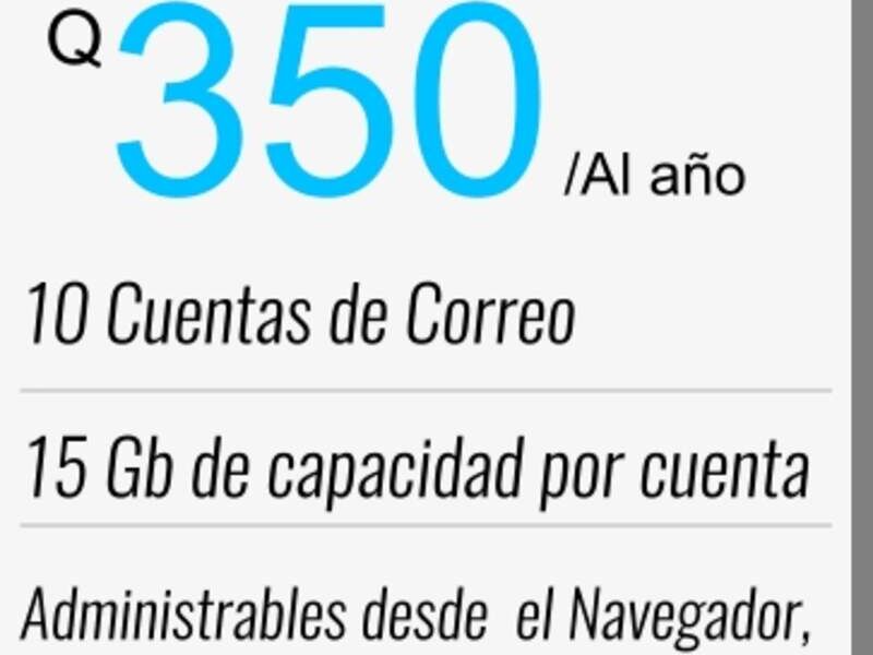 Plan Email Basico Ciudad Guatemala