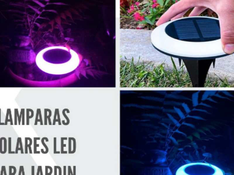 Lampara solar jardin