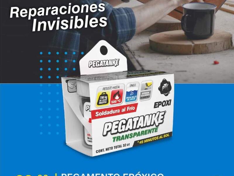 Pegamento epoxico transparente 