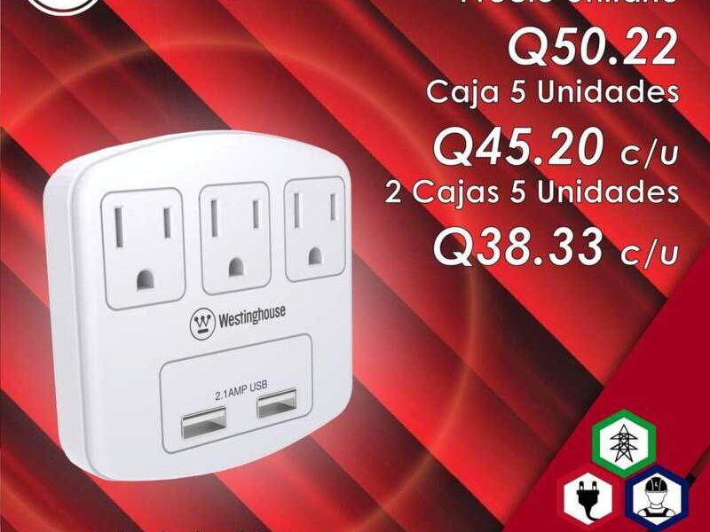 Adaptador 3 tomas