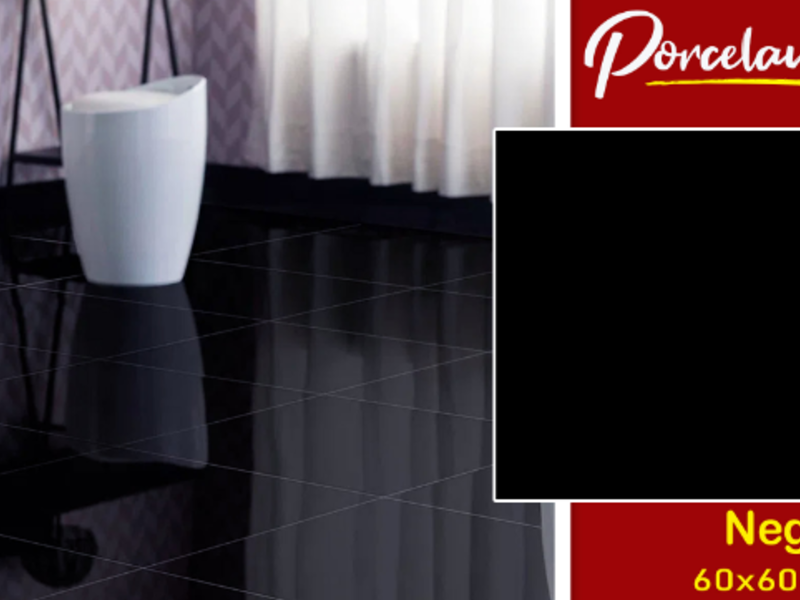 Piso negro porcelanato Guatemala