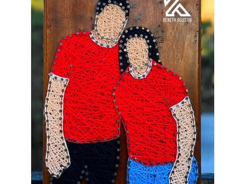 Cuadro hilorama parejas Guatemala