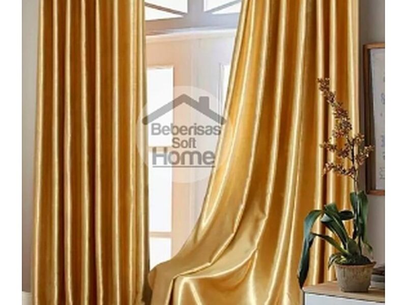 Cortinas elegantes doradas Guatemala
