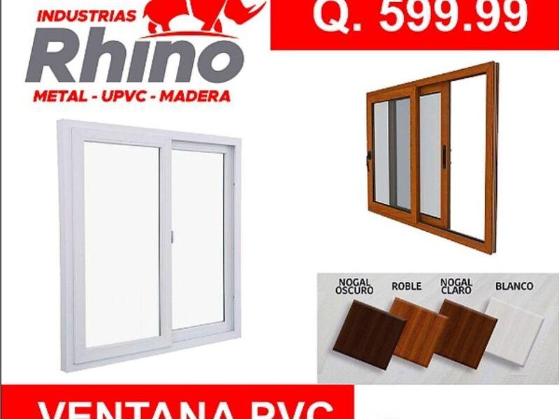 Ventana PVC corrediza Guatemala 
