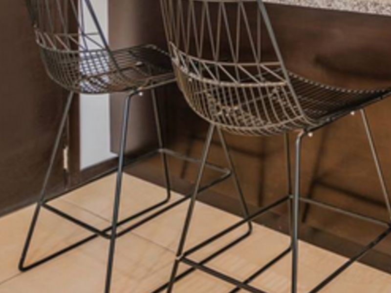 Silla de metal