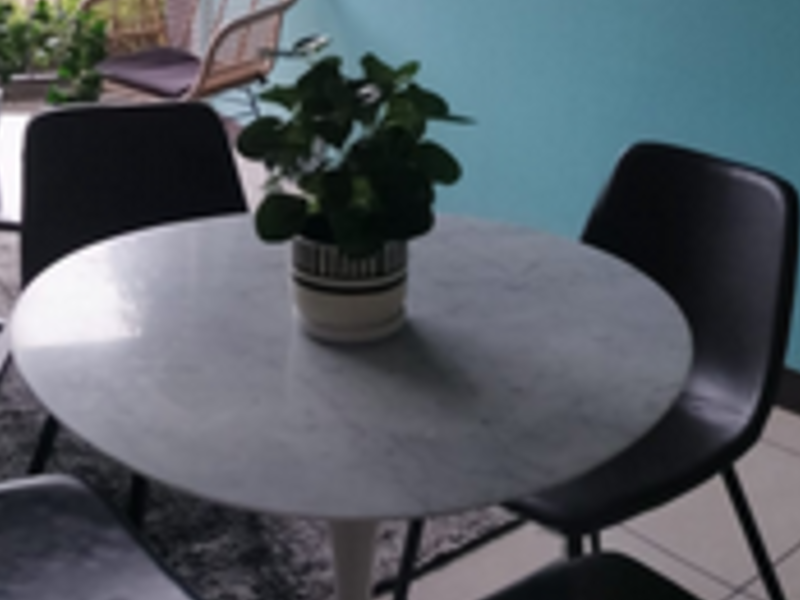 Comedor redondo minimalista Guatemala 