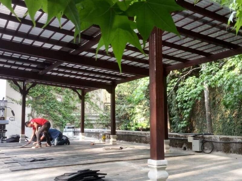 Pérgola garage 