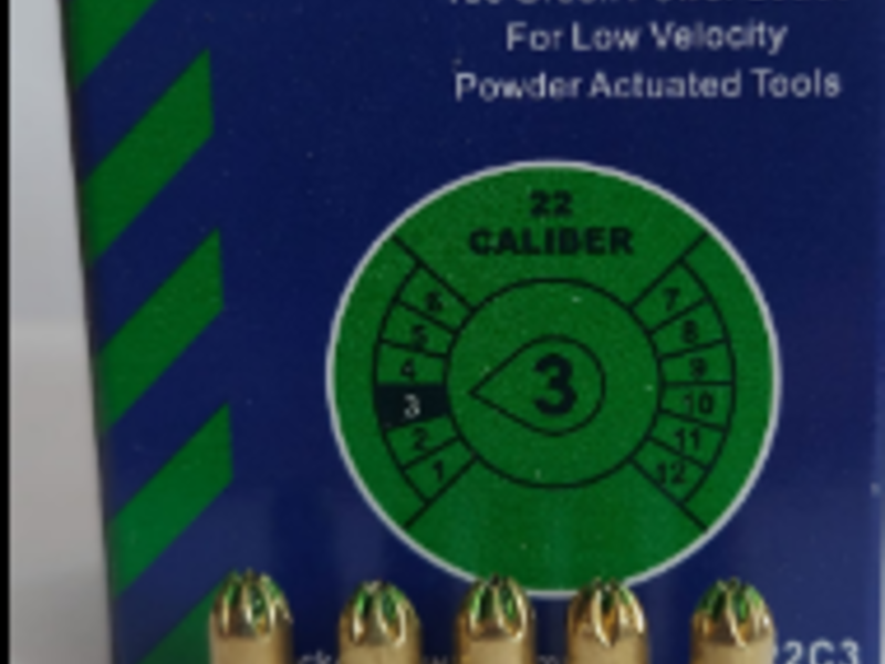 Fulminante verde suelto calibre .22