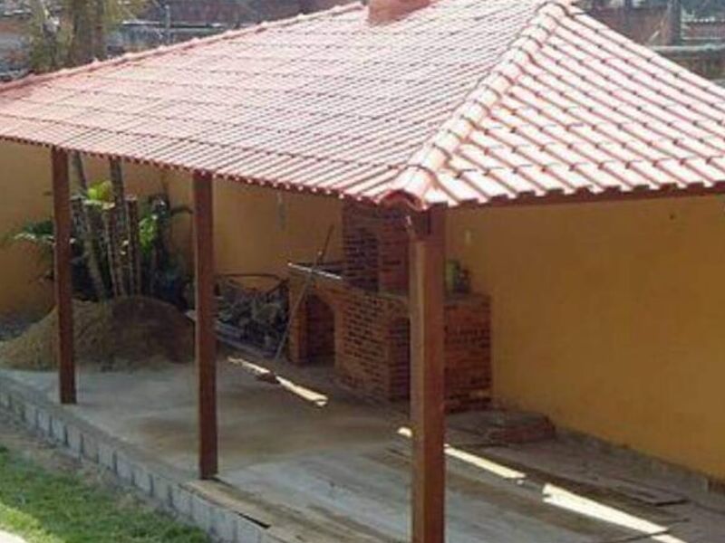 Pérgola parrilla 