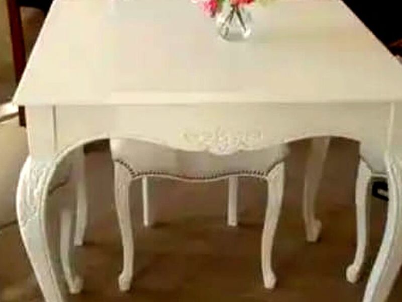 MESA COMEDOR BLANCA GUATEMALA