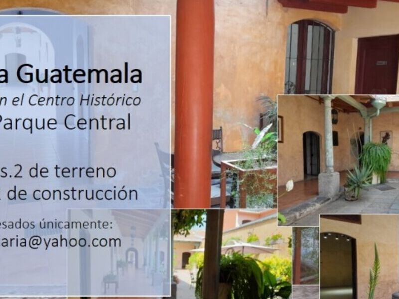 Venta casa amplia Antigua Guatemala