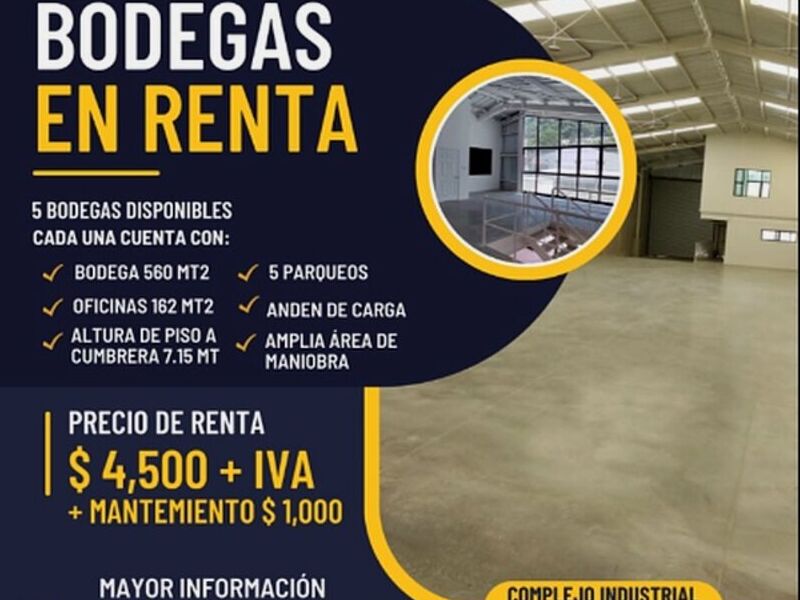Renta bodegas Guatemala