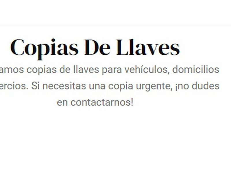 Copias Llaves Villa Nueva 