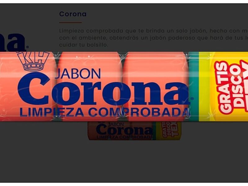 Corona Jabón Lavar Guatemala 