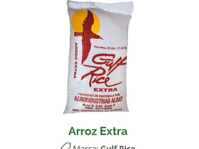 Arroz Extra  Blanco Guatemala 