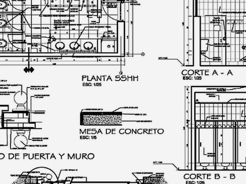 Plano Detalles Arquitectónicos Guatemala
