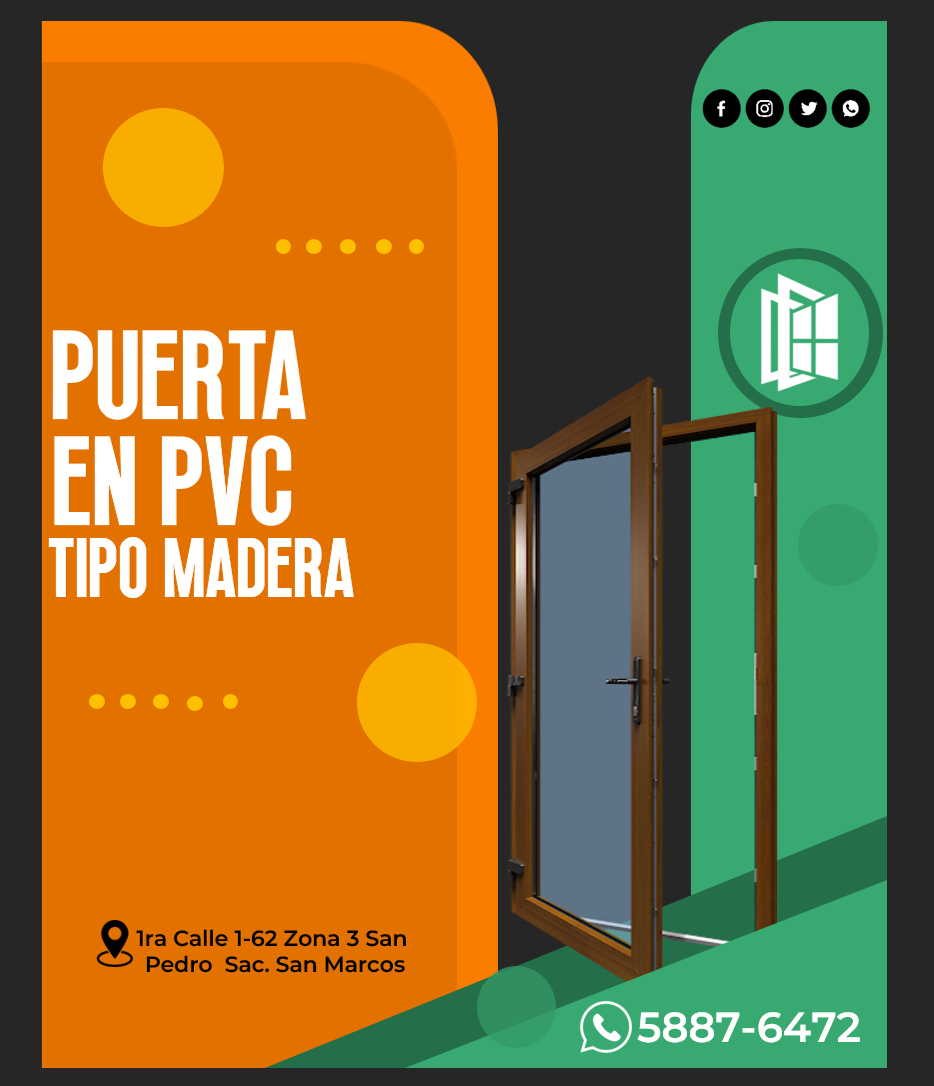 Puerta PVC Tipo Madera PT-55