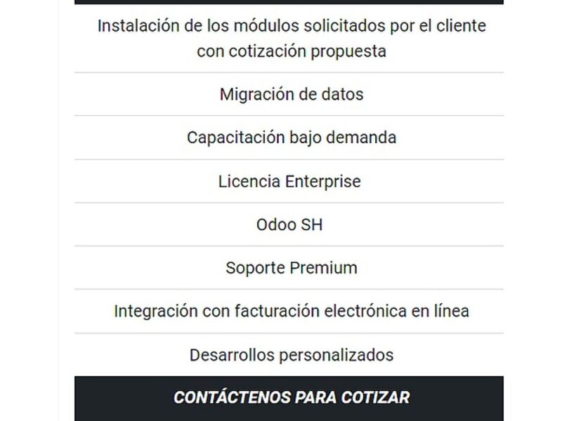 Odoo ERP Personalizado Guatemala 