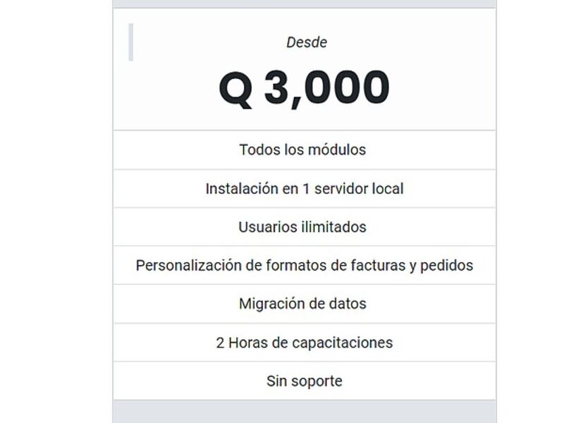 MAS ERP Básico Guatemala