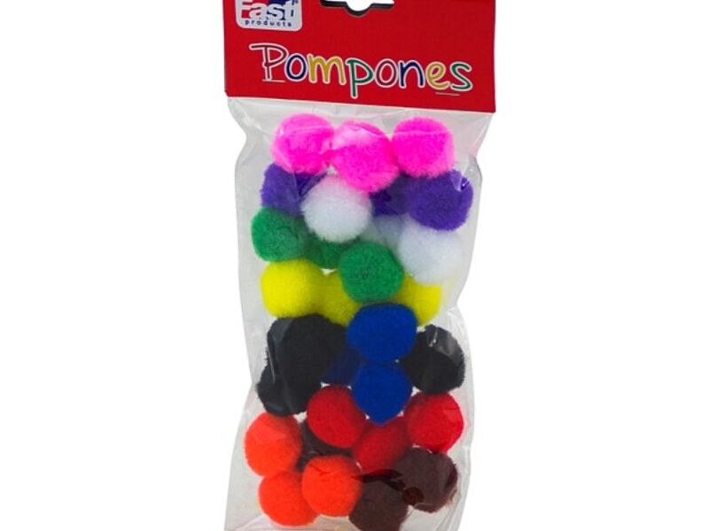POMPONES FAST COLORES SURTIDOS GUATEMALA 