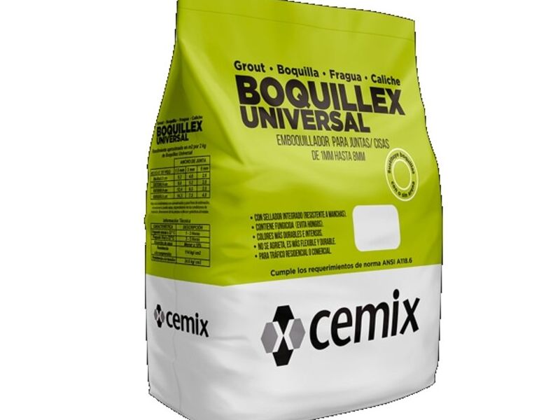 BOQUILLEX UNIVERSAL CEMIX 2KG VARIOS COLORES
