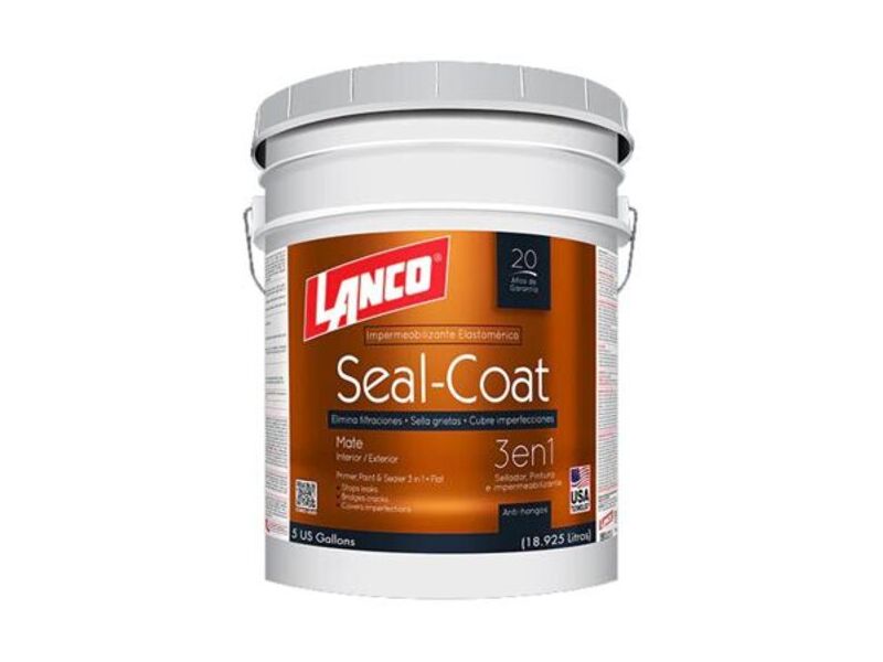 PINTURA ACRILICA SEAL COAT TINTE LANCO CUBETA