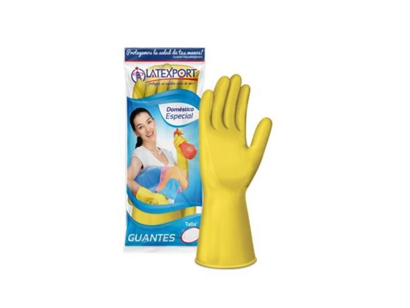 GUANTE CONFORT CAL. 18 LATEXPORT M AMARILLO