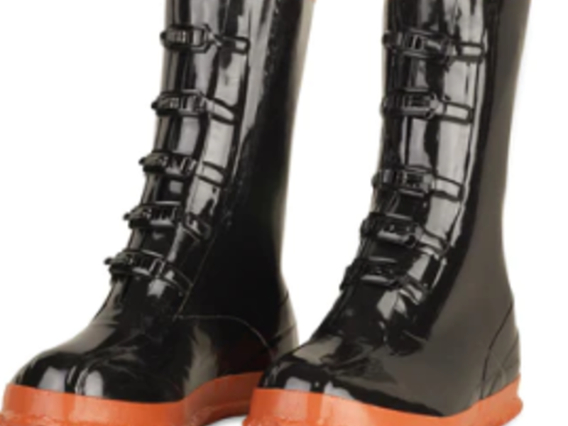 Botas de goma, cinco hebillas Guatemala