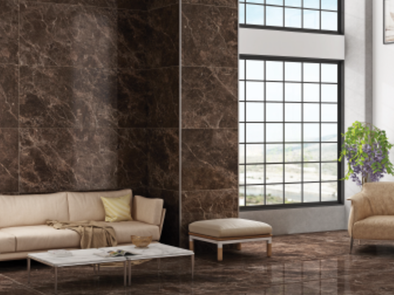 Porcelanato para pisos Emperador Brown Zacapa