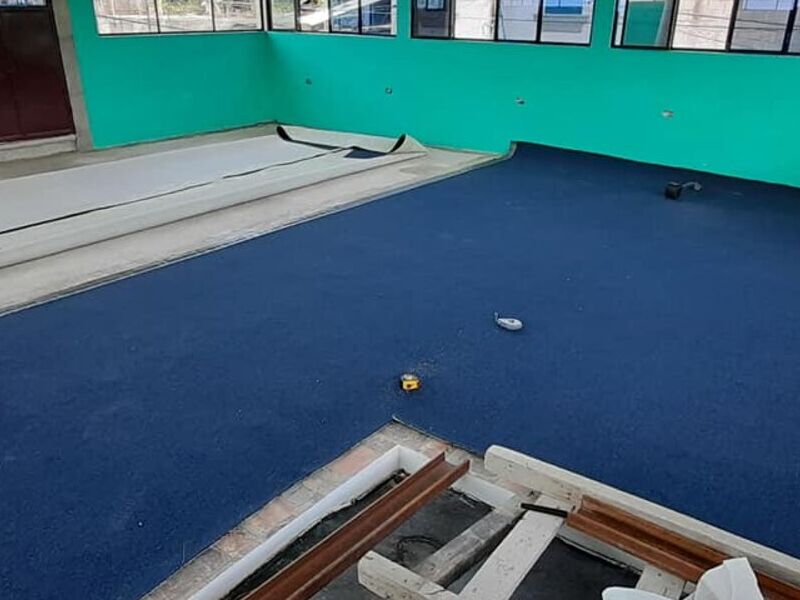 Alfombra azul Guatemala