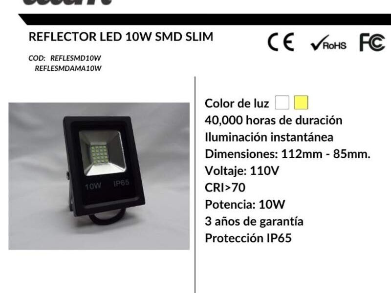 reflector led 10 w en mixco