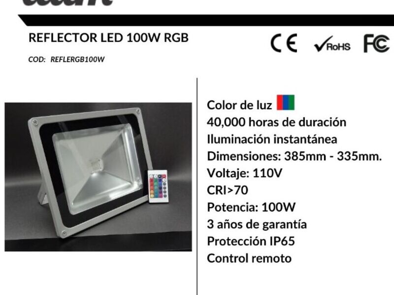 Reflector led 100 W en ciudad guatemala