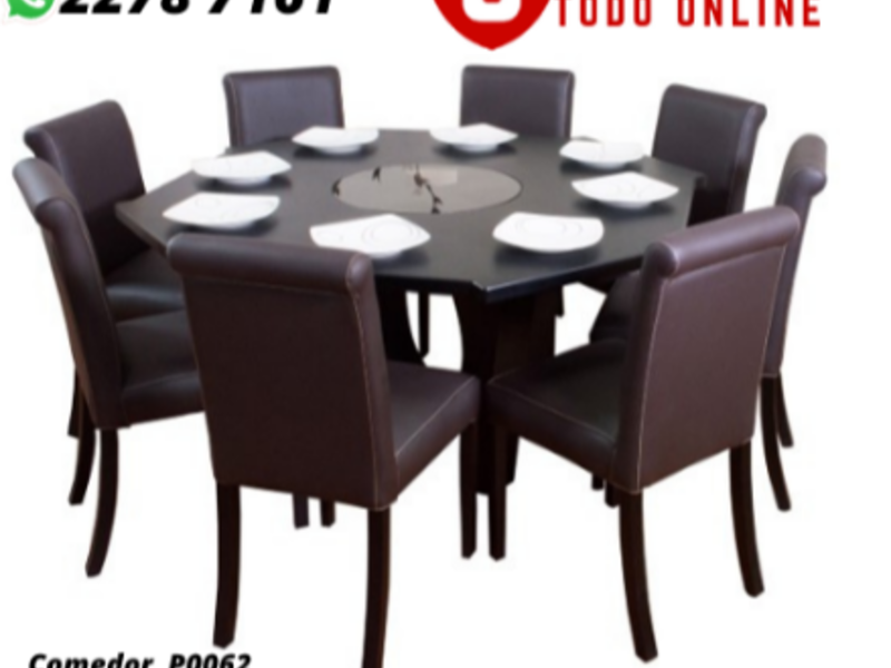 Comedor MDF y vidrio Ciudad de Guatemala