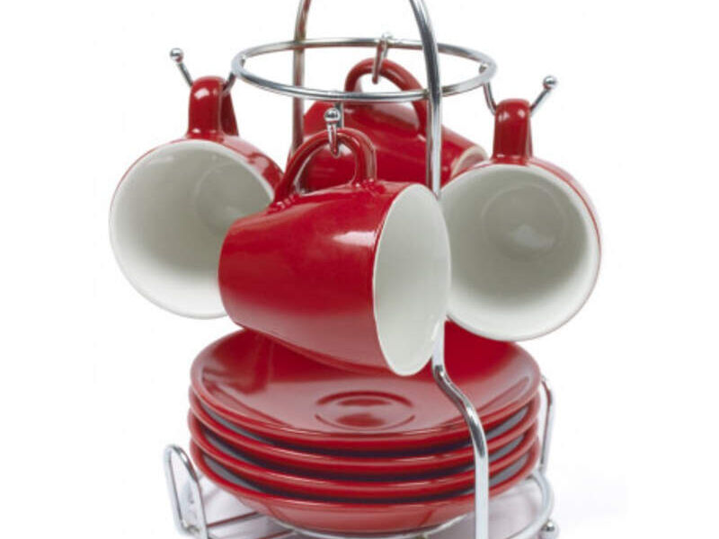 Juego de 4 Tazas y porcelanas Quiché