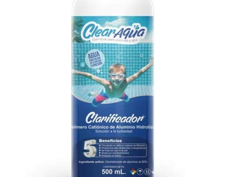 CLARIFICADOR CLEAR AQUA, 1/2 LITRO - mixco