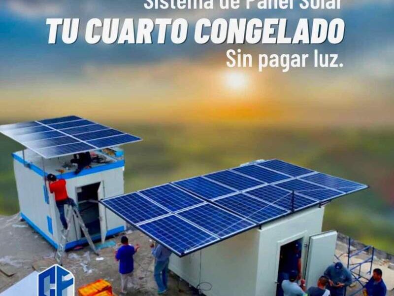 Cuarto frío con sistema solar Guatemala