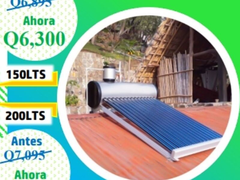 calentador solar  A GRAVEDAD DE 150LTS