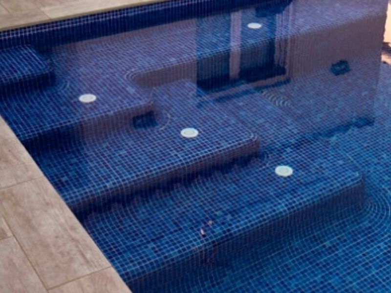 Mosaico Niebla Azul Marino para piscina