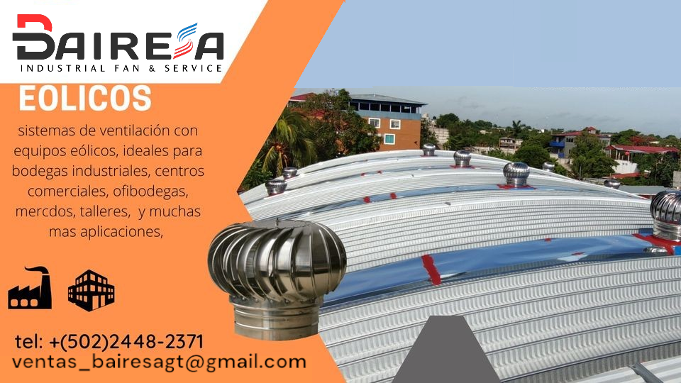 Extractor Eolico de Acero Inoxidable