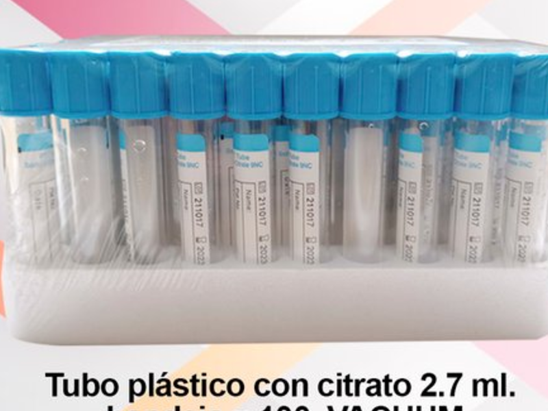 Tubo plástico con citrato Guatemala